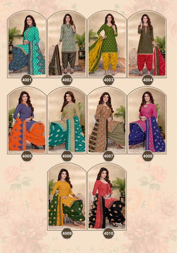 Patidar Maharani Vol-4 Cotton Designer Patiyala Dress Material